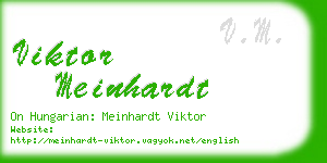 viktor meinhardt business card